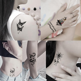 Application facile des tatouages temporaires sur la peau