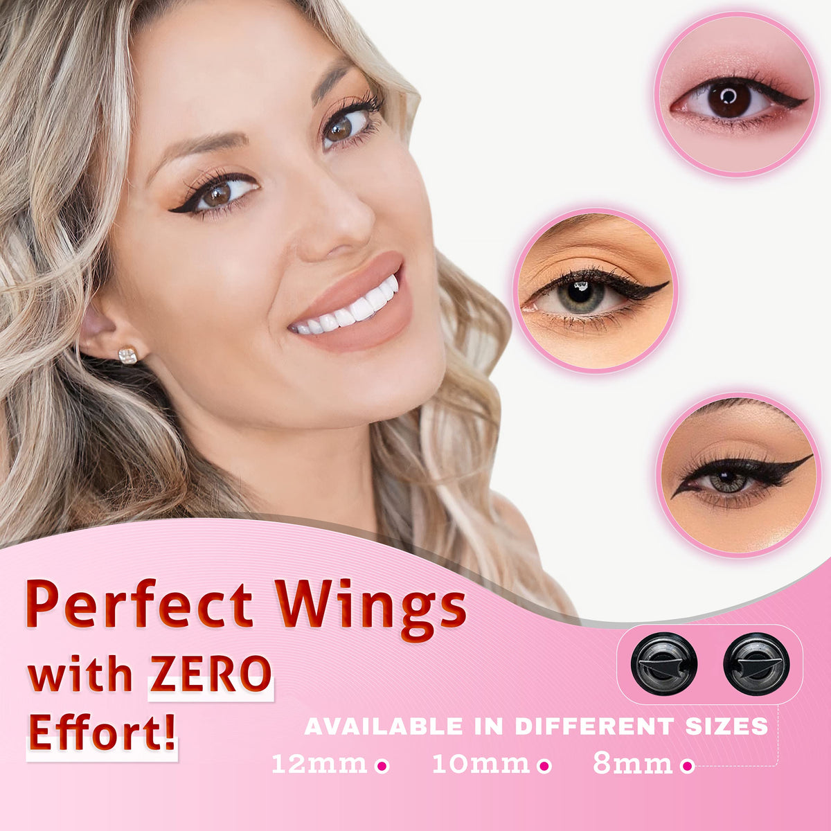 Application facile du tampon eyeliner The Flick Stick sur la main