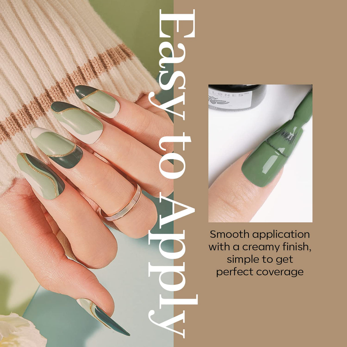 Application facile du vernis à ongles gel modelones sur des ongles