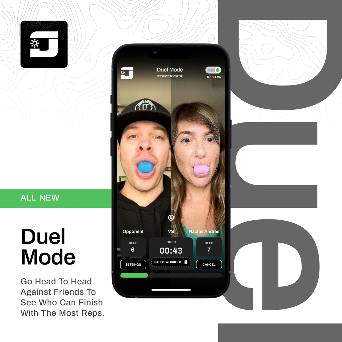 Application Jawzrsize sur un smartphone pour suivi de performance