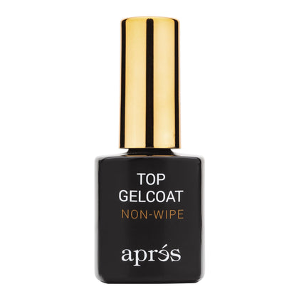 APRÉS Gel Coat Brillant Non-Wipe 15ml vue avant avec bouchon noir