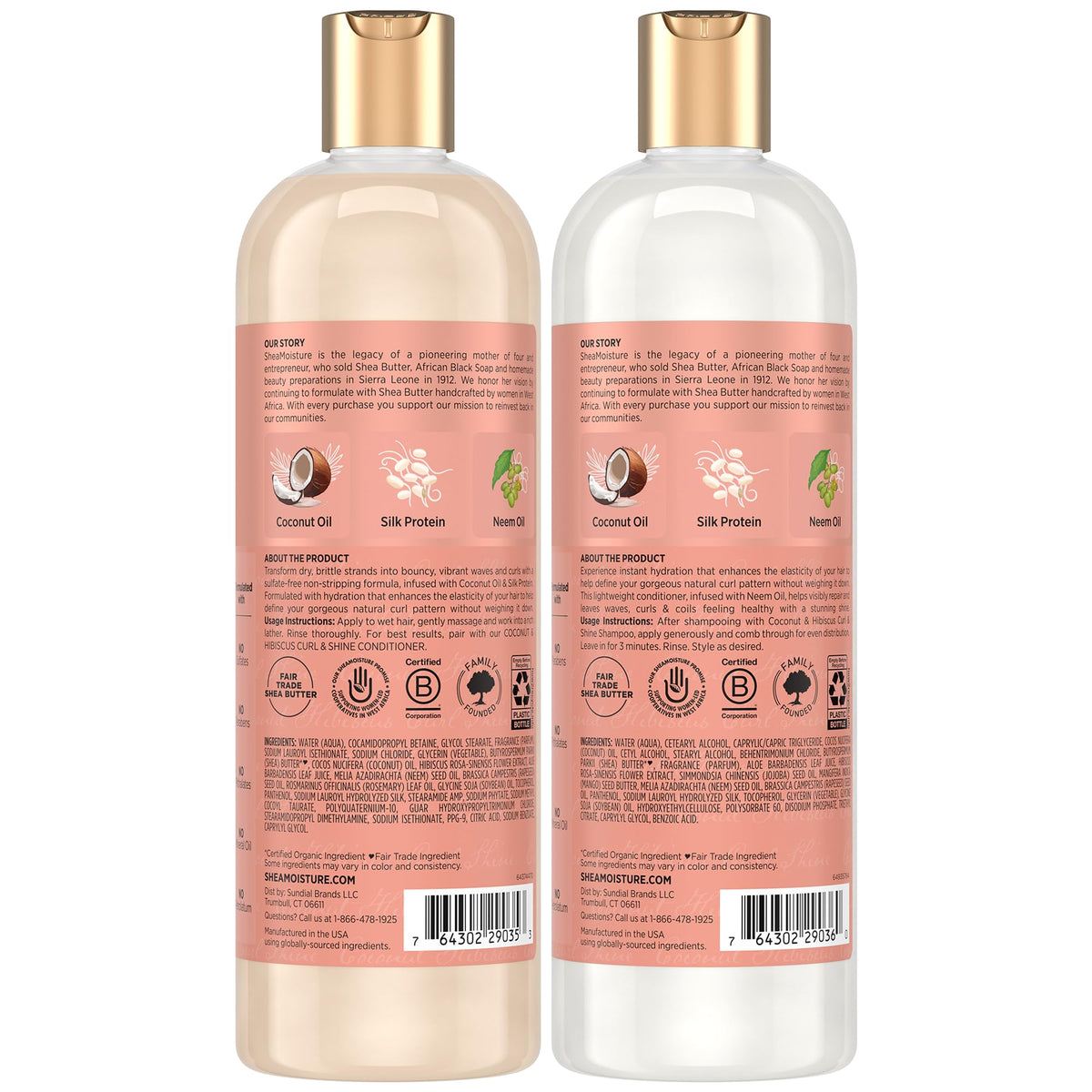 Après-Shampoing Curl & Shine Shea Moisture 16 Oz vue avant