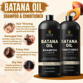 Après-Shampooing à l'Huile de Batana INFINA ESSENTIALS 16 fl oz, vue arrière