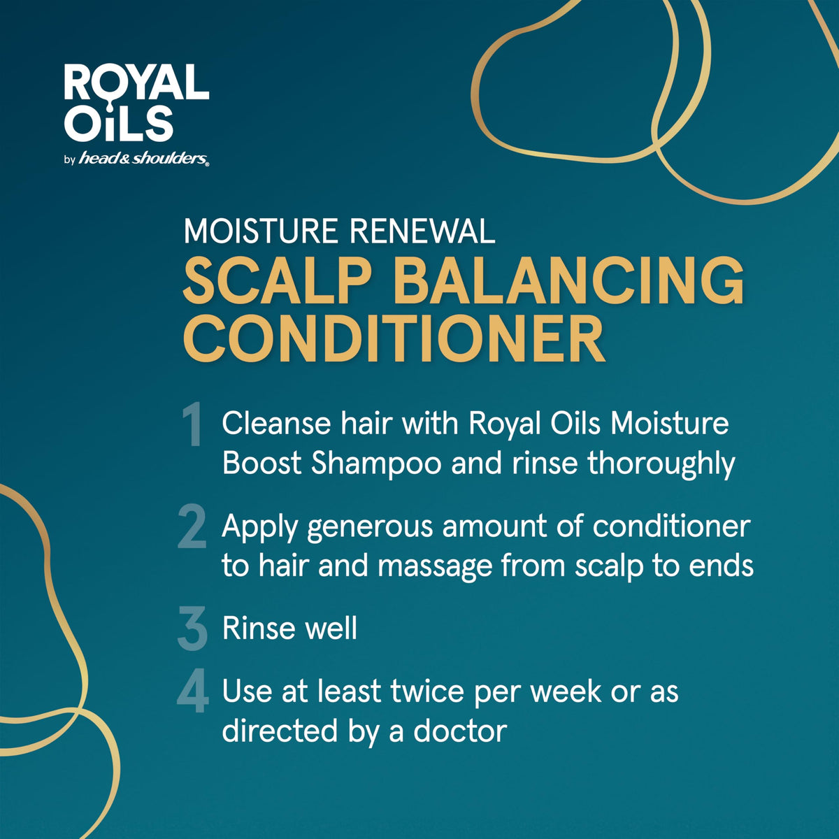 Après-shampooing Head & Shoulders Royal Oils sur une table