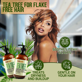 Après-shampooing Tea Tree PURE NATURE LUX SPA en bouteille vue arrière