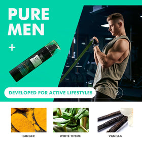 AQUA BLANCE Spray Corporel pour Hommes, vue arrière du flacon
