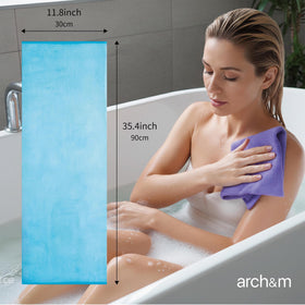 ARCH&M Serviette Exfoliante Violet vue latérale