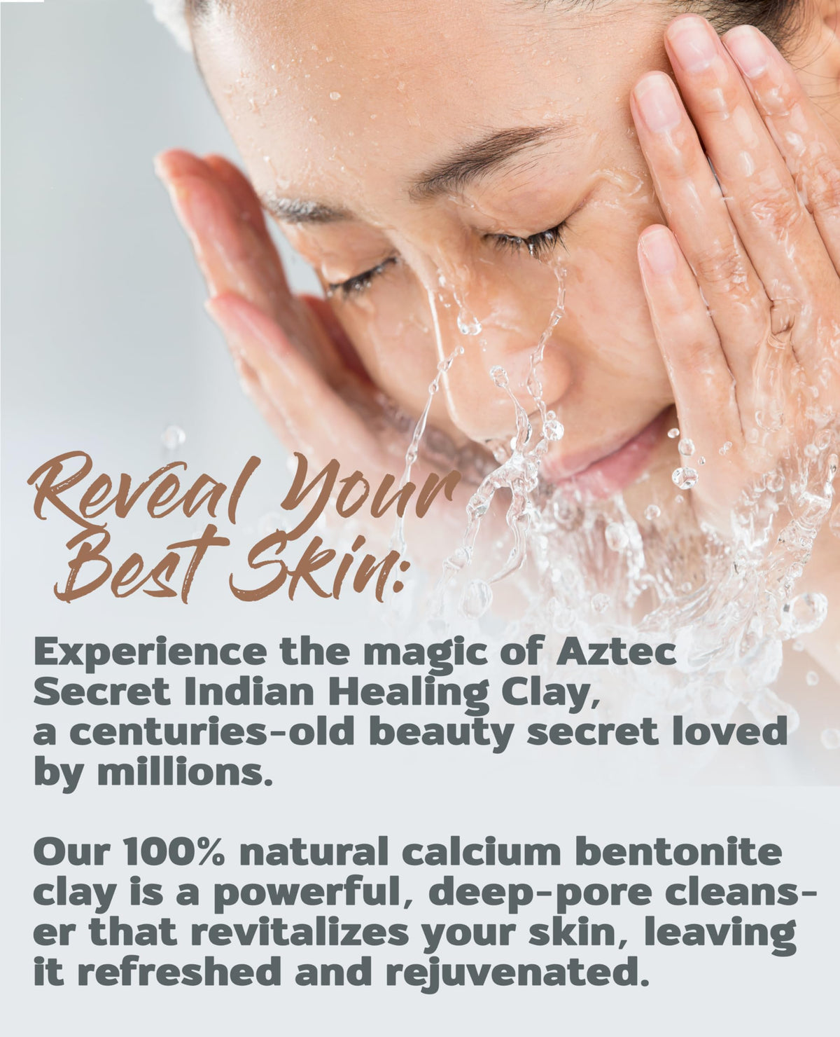 Argile indienne Aztec Secret en préparation d'un masque