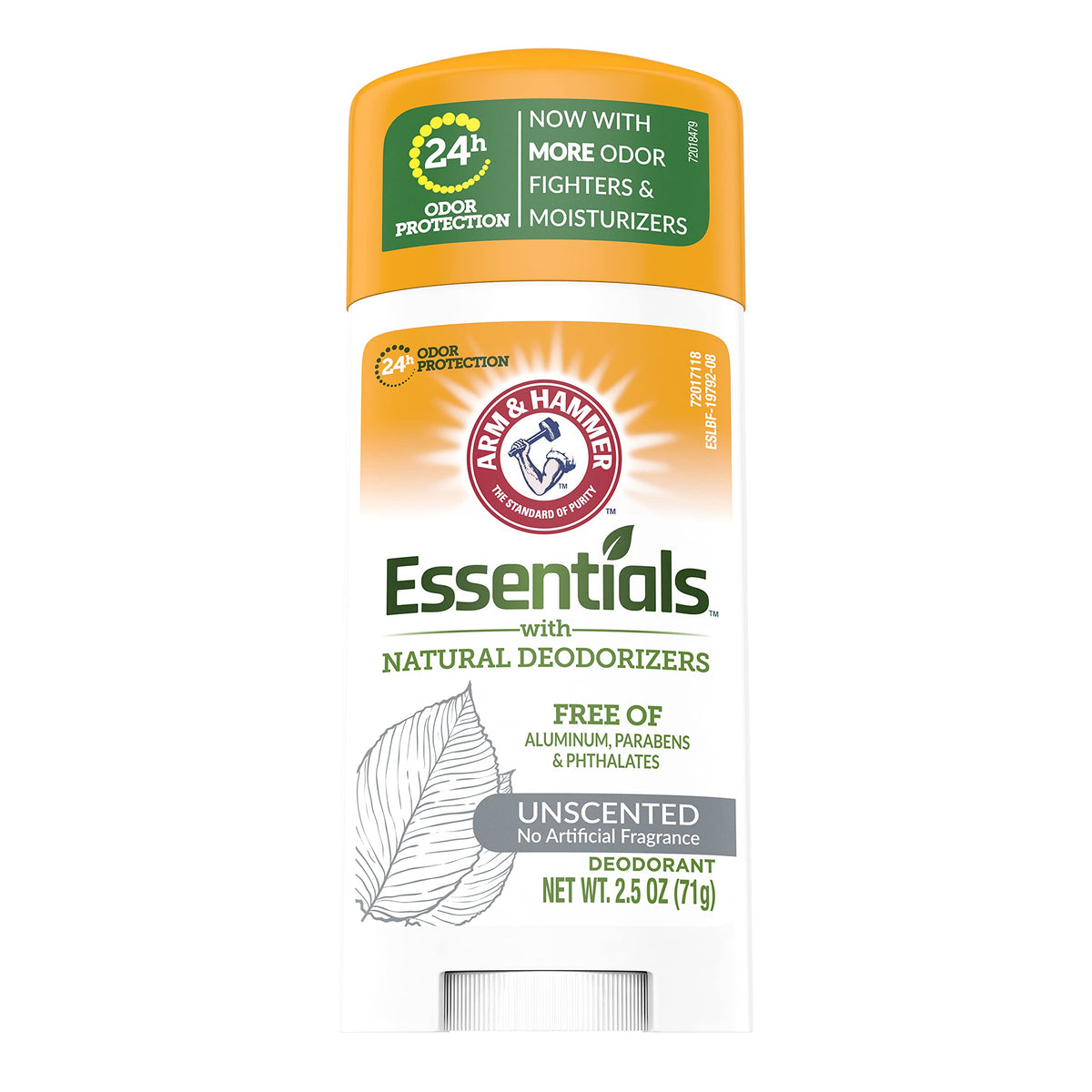 Arm & Hammer Déodorant Solide Sans Parfum 2,5 oz boîte arrière