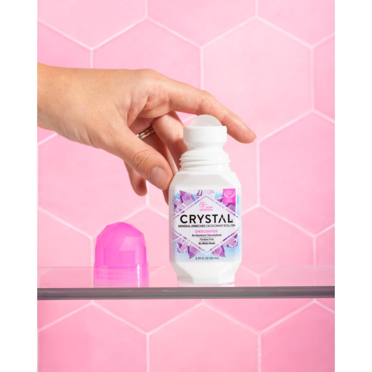 Arrière du Déodorant Minéral Vegan de Crystal Essence