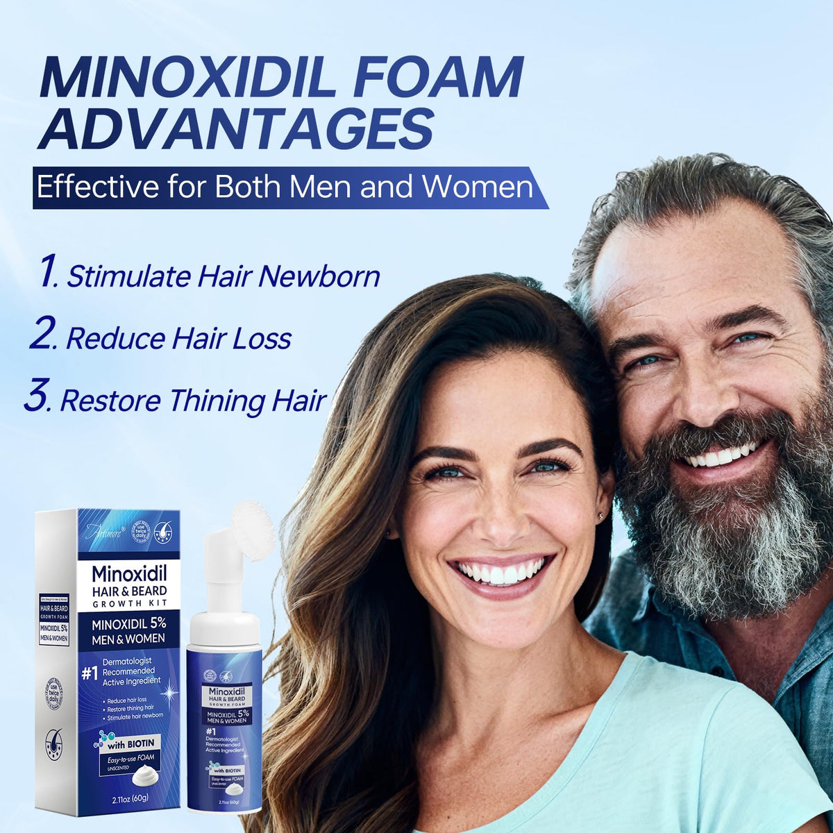Artimore mousse de Minoxidil 5%, ingrédients principaux