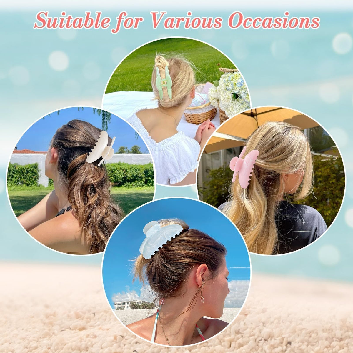 Assortiment de pinces à cheveux Unbednigt sur fond blanc