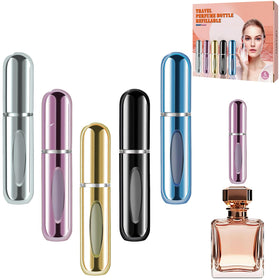 Atomiseur de parfum opasyo 5ml en couleur argentée, vue de face