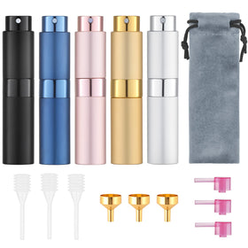 Atomiseur de Parfum Tekson 8ml couleur noire vue de face