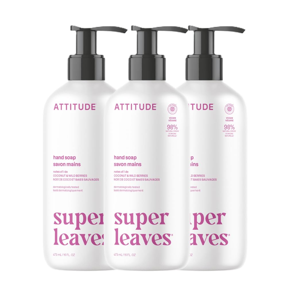 ATTITUDE Savon Liquide Mains 3x473ml bouteille vue avant