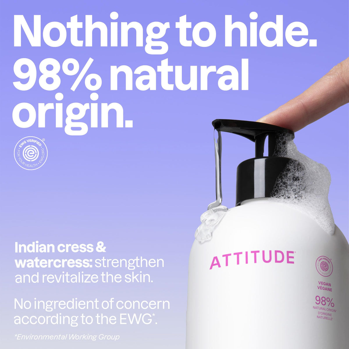 ATTITUDE Savon Liquide Mains 3x473ml détail de la pompe