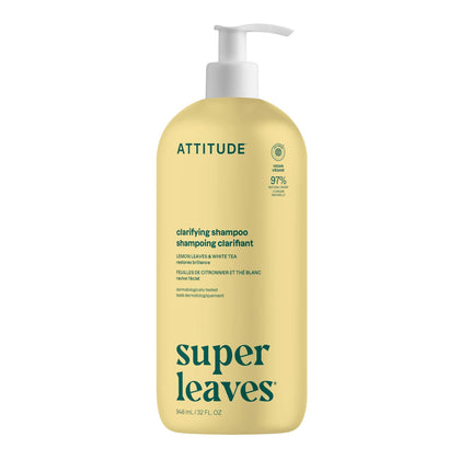 ATTITUDE Shampoo Clarifiant 32 Fl Oz avec étiquette EWG Vérifié