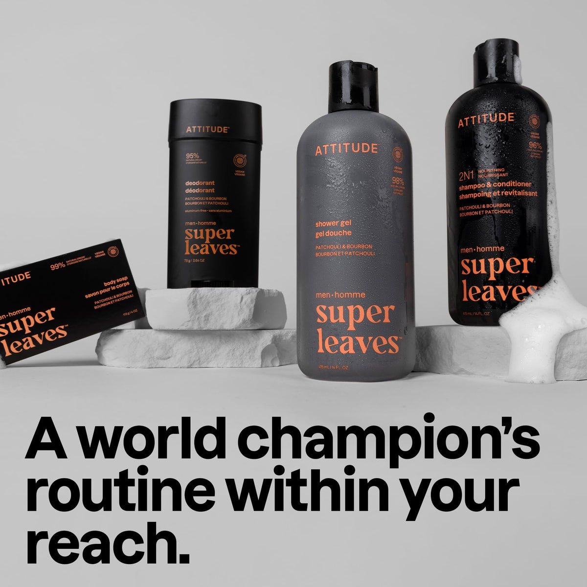 ATTITUDE Shampoo et Après-Shampooing 2-en-1 470g avec texture mousseuse visible