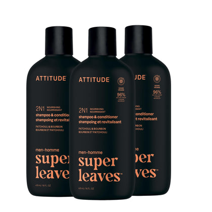 ATTITUDE Shampooing et Après-shampooing 2-en-1 pour Hommes, vue avant