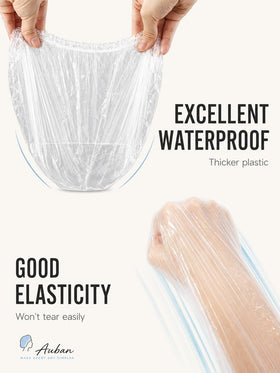 Auban bonnet de douche jetable en plastique étanche