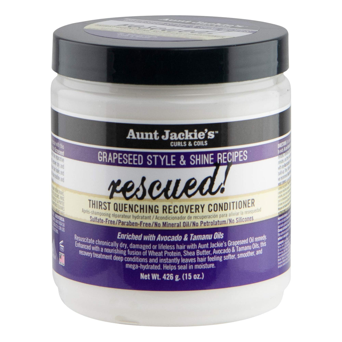 Aunt Jackie's Après-Shampoing Hydratant 15 oz vue avant