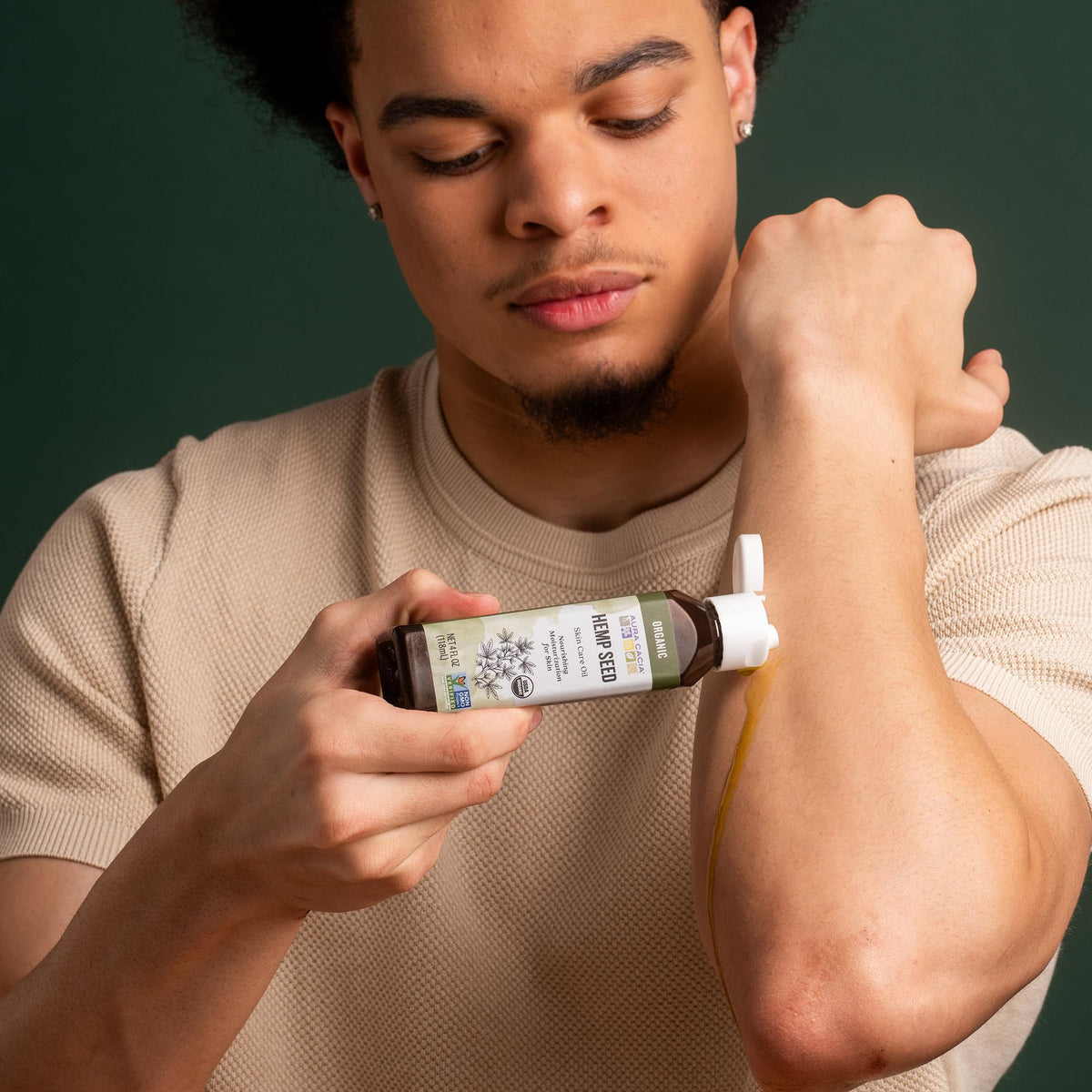 Aura Cacia Huile de Chanvre avec des plantes aromatiques