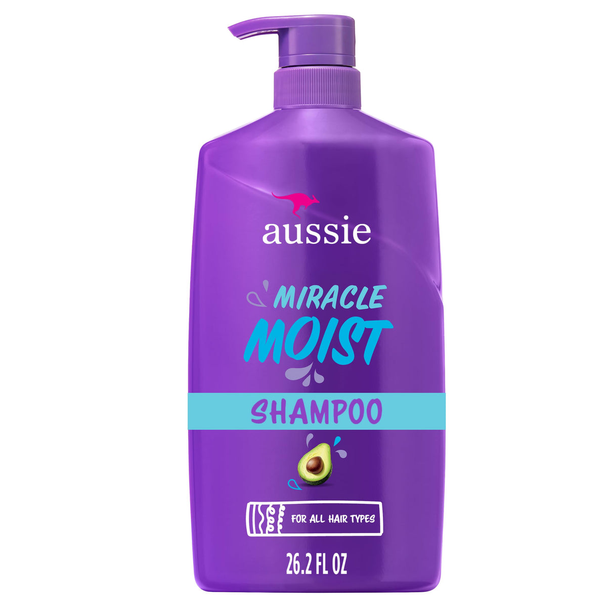 Aussie Shampoo Miracle Moist 789g vue de face avec bouchon