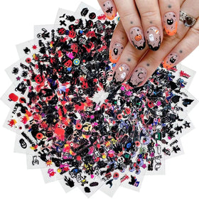 Autocollants d'ongles Halloween 3D SPLOCUDU avec motifs variés