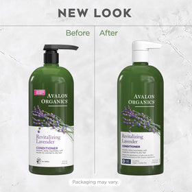 Avalon Organics Après-Shampooing Lavande en utilisation sur des cheveux