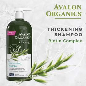 Avalon Organics Shampoo Épaississant en utilisation dans une douche