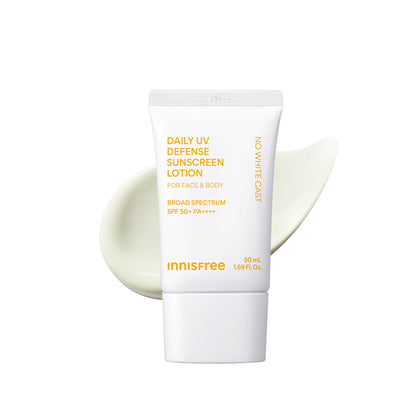 avant de la crème solaire innisfree SPF 50+ PA++++ avec finition invisible