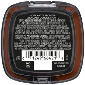 Avant et après l'application du bronzer L'Oreal Paris
