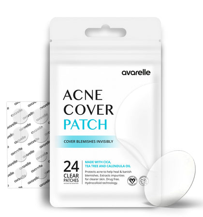 AVARELLE Patches Hydrocolloïdes Anti-Acné 24 Unités - vue de face
