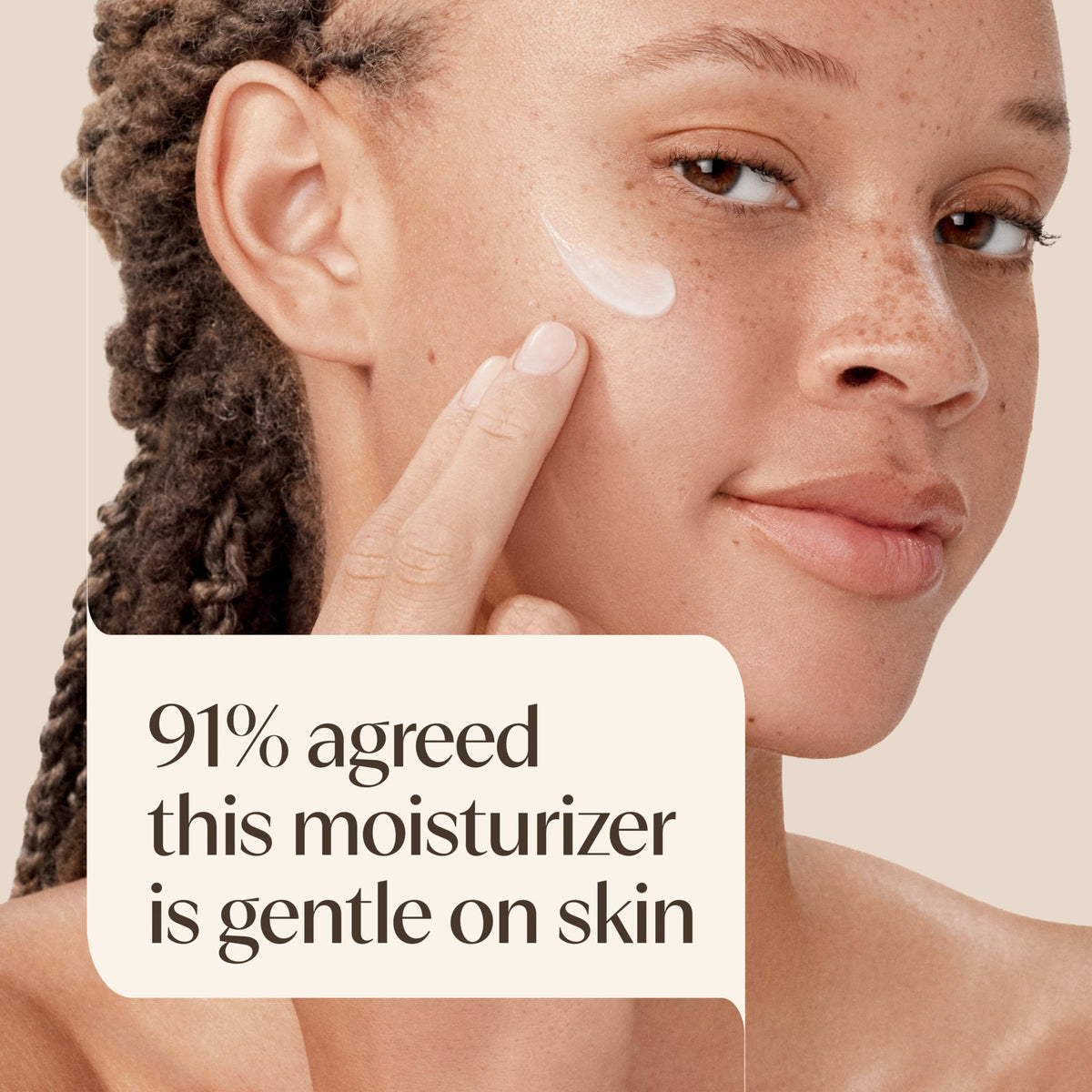 Aveeno Crème Hydratante Visage SPF 30 avec texture crème