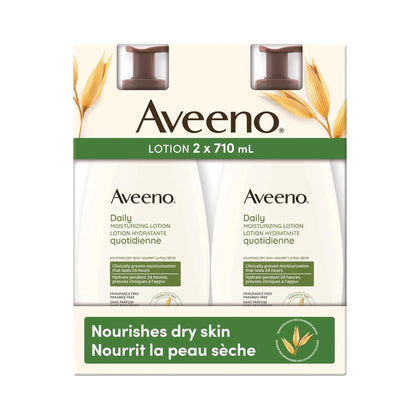 Aveeno Lotion Hydratante Quotidienne 2 x 591 ml vue de face