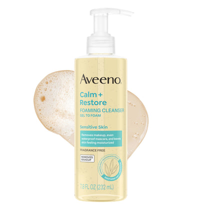 Aveeno Nettoyant Moussant Calm + Restore 290g vue avant