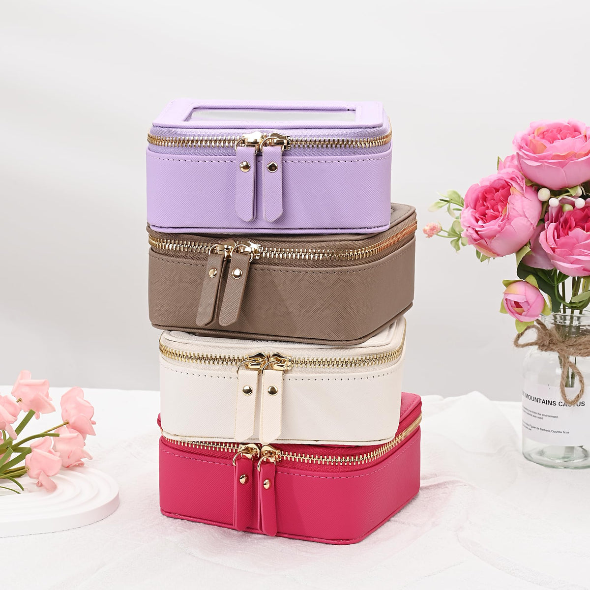 Aveniee Mini Sac de Maquillage avec accessoires de beauté