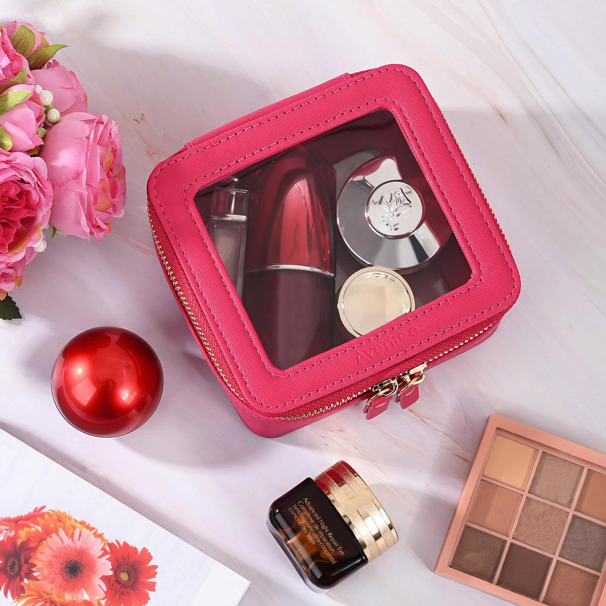Aveniee Mini Sac de Maquillage dans un cadre de voyage