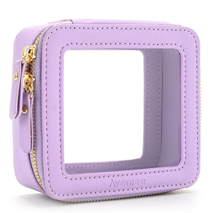 Aveniee Mini Trousse Maquillage Transparente vue de face