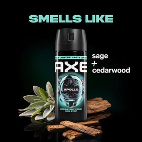 AXE Apollo spray corporel avec notes de sauge et de bois de cèdre