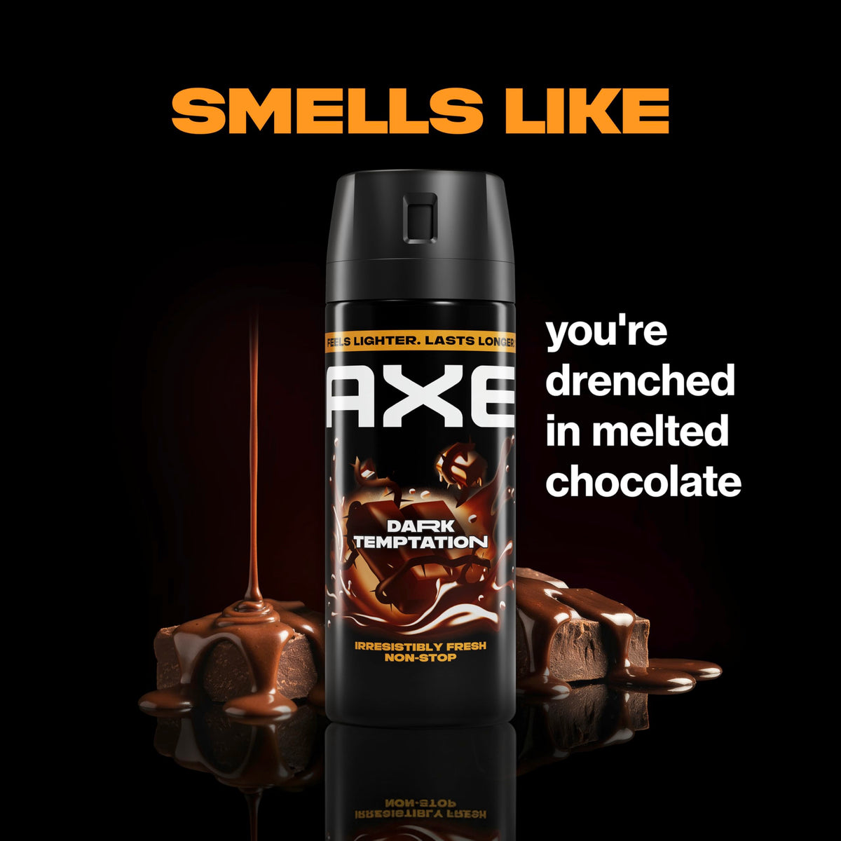 AXE Dark Temptation spray corporel avec chocolat noir et tonka