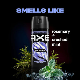 AXE Phoenix spray corporel avec menthe écrasée et romarin