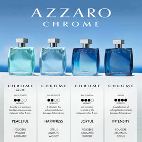 Azzaro Chrome Eau de Parfum 100 ml avec des notes de parfum autour
