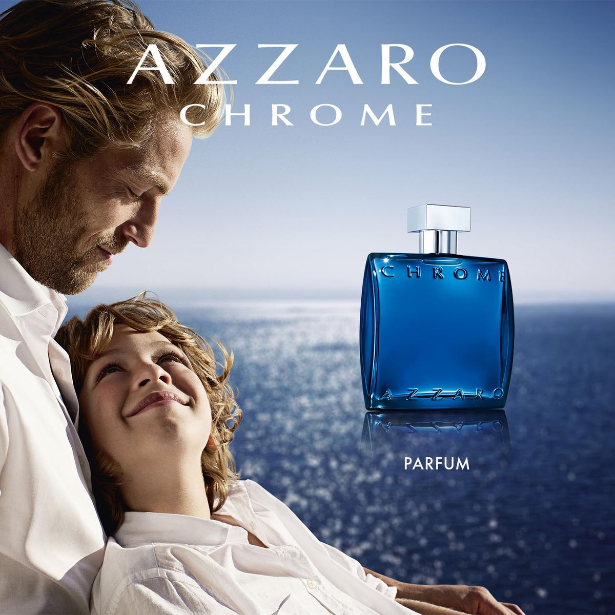 Azzaro Chrome Parfum 100 ml avec vue rapprochée du spray