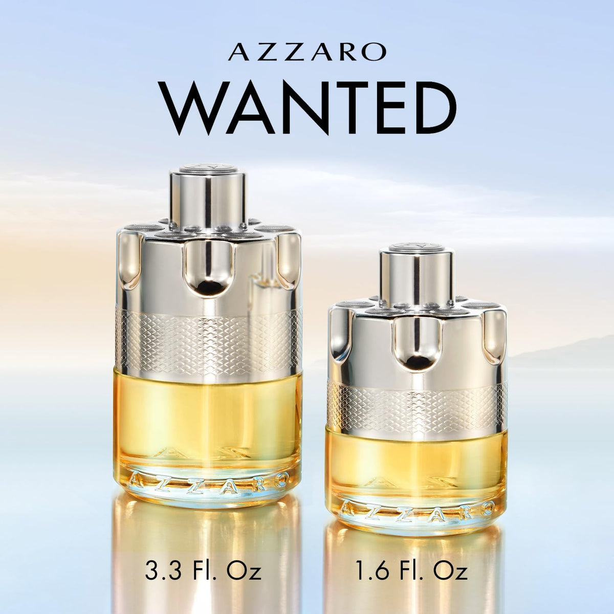 Azzaro Wanted Eau de Toilette sur un fond élégant