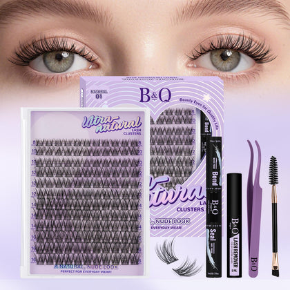 B&Qaugen Faux Cils Naturels 144PCS vue de face