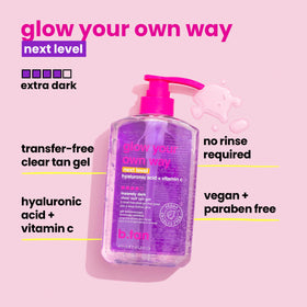 B.TAN Gel Autobronzant Transparent application sur la main