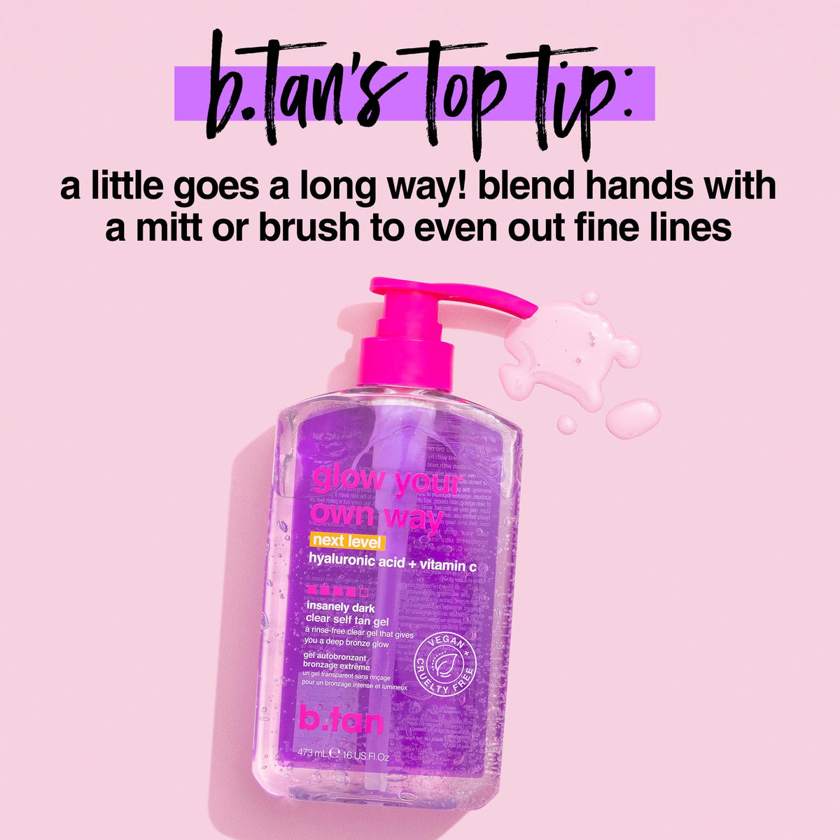 B.TAN Gel Autobronzant Transparent dans un cadre de vie