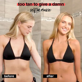 B.TAN Ultra Dark Self Tanner Mousse sur une surface en marbre