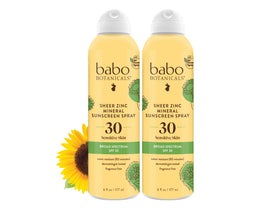 Babo Botanicals Spray Solaire Zinc Transparent SPF30 2-Pack vue avant